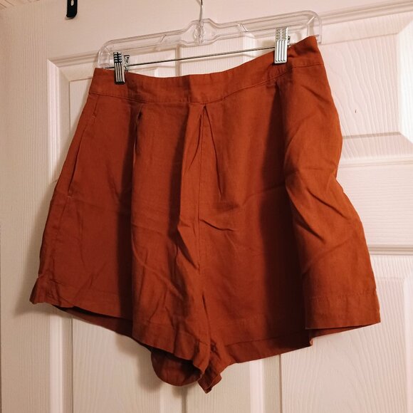 Worthington Womens Shorts, Sz 10, Burnt Orange, Hi Rise, 15", NWOT - Picture 1 of 5